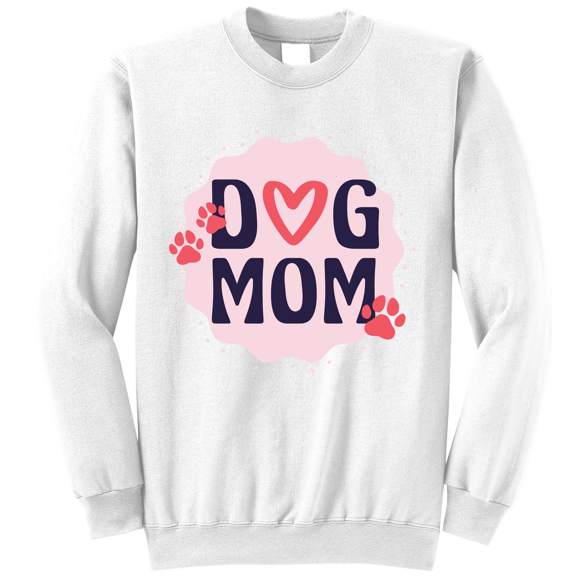 Dog Mom Paw Sweatshirt