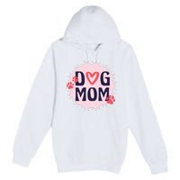 Dog Mom Paw Premium Pullover Hoodie