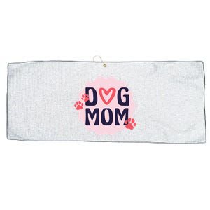 Dog Mom Paw Large Microfiber Waffle Golf Towel