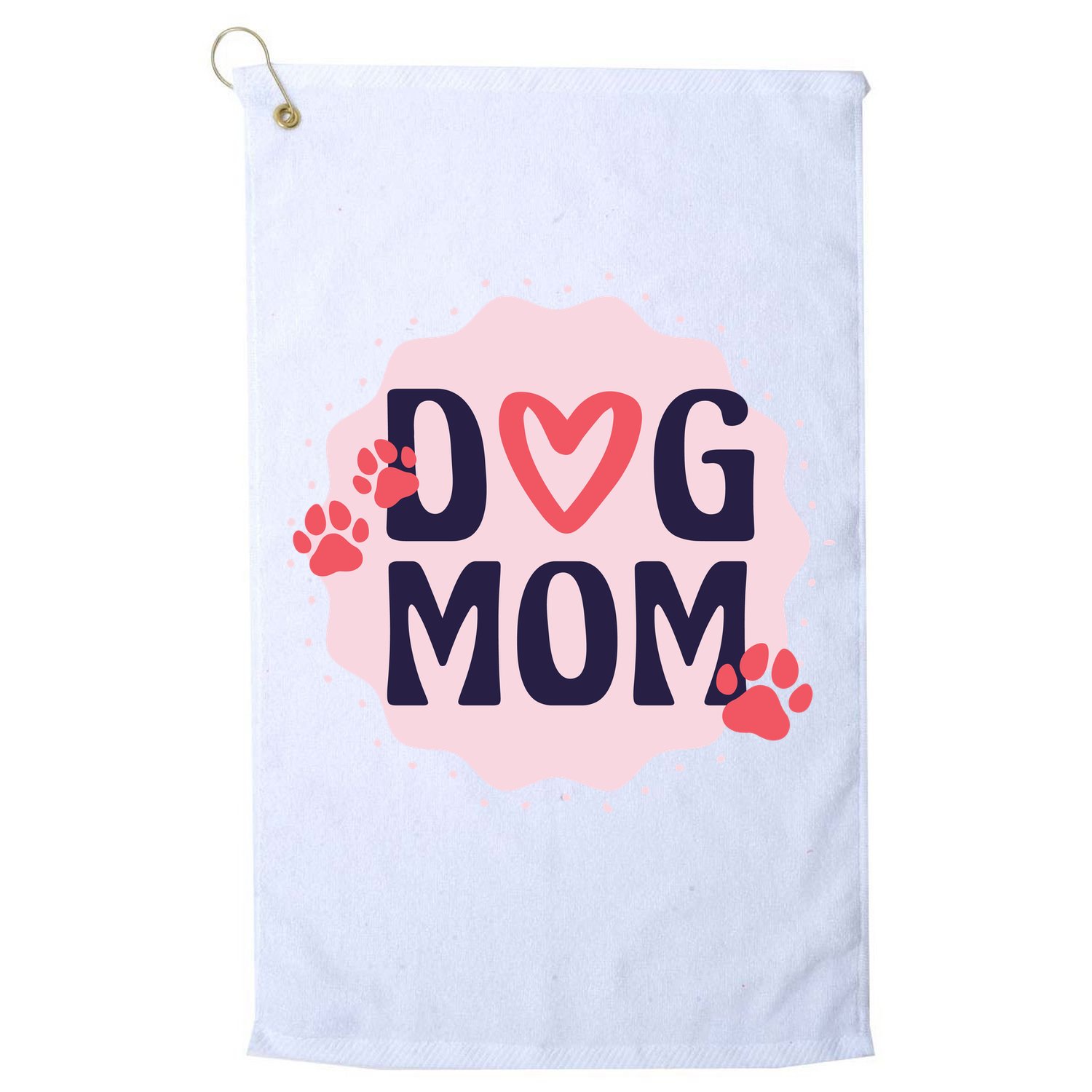 Dog Mom Paw Golf Towel