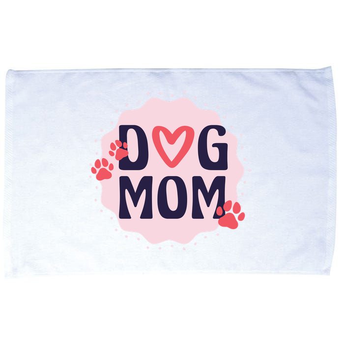 Dog Mom Paw Microfiber Hand Towel