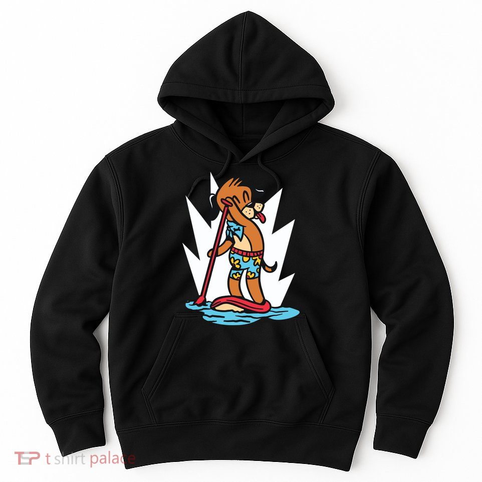 Dog Paddle Boarding Hoodie