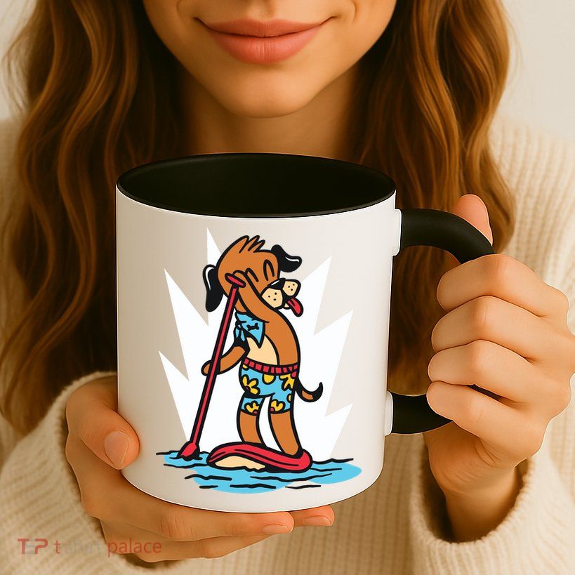 Dog Paddle Boarding Mug