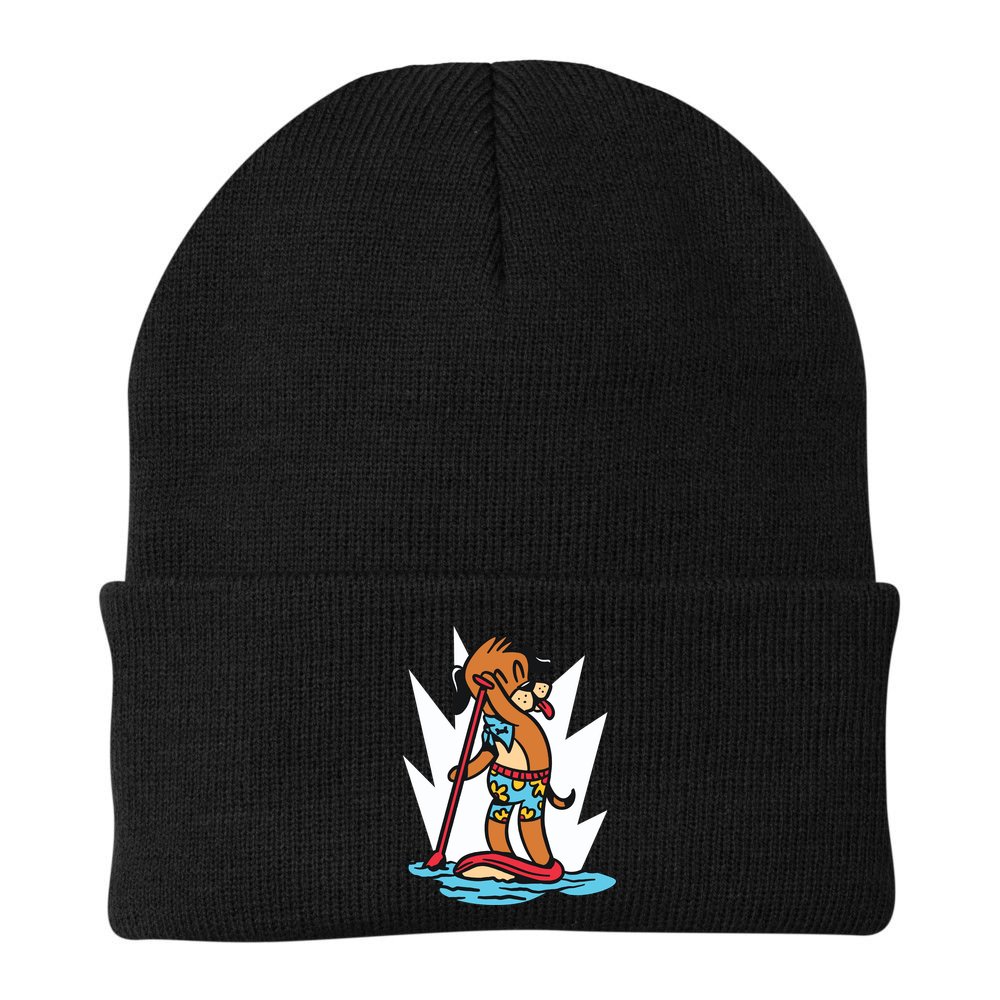 Dog Paddle Boarding Beanie