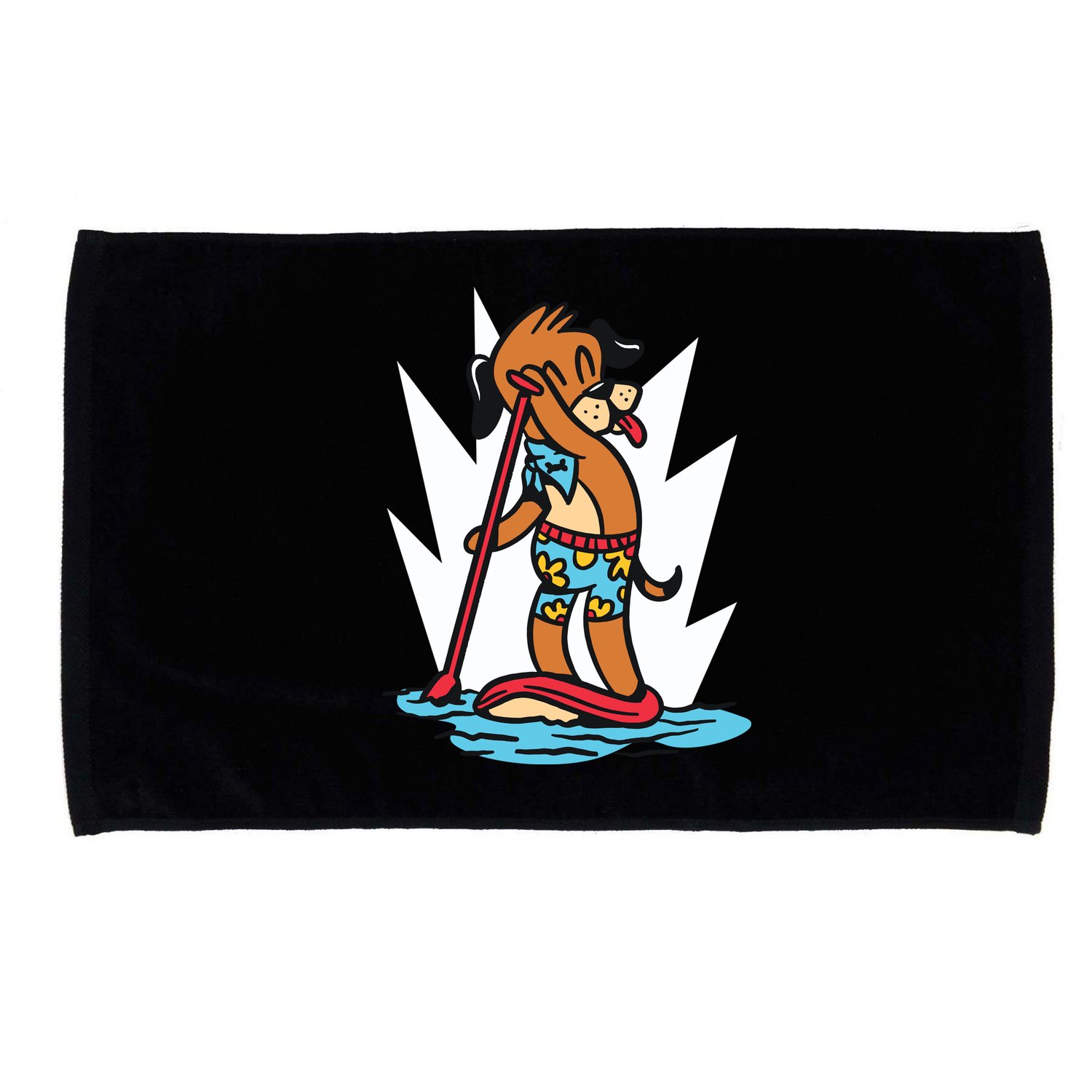 Dog Paddle Boarding Microfiber Hand Towel