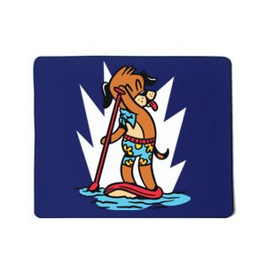 Dog Paddle Boarding Mousepad