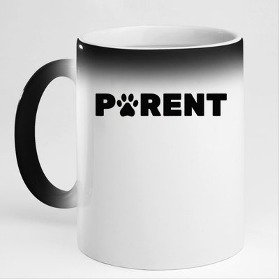 Dog Parent Pet 11oz Black Color Changing Mug