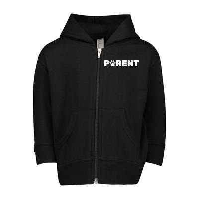 Dog Parent Pet Toddler Zip Fleece Hoodie