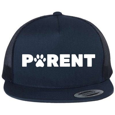 Dog Parent Pet Flat Bill Trucker Hat