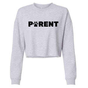 Dog Parent Pet Cropped Pullover Crew