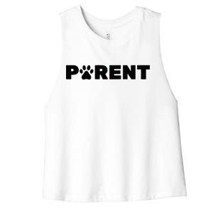 Dog Parent Pet Women's Racerback Cropped Tank