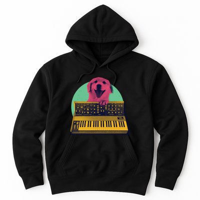 Dog Playing Piano Hoodie