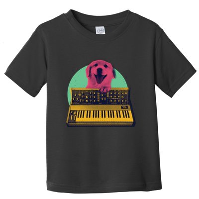 Dog Playing Piano Toddler T-Shirt