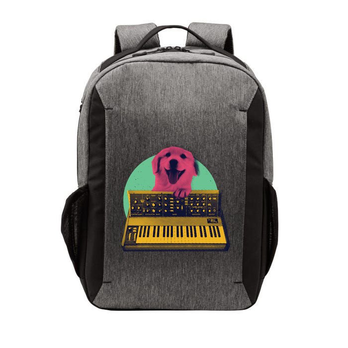 Dog Playing Piano Vector Backpack