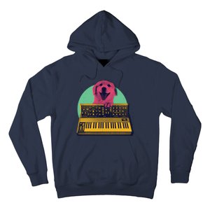 Dog Playing Piano Hoodie