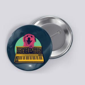 Dog Playing Piano Button