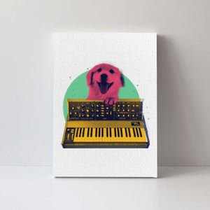 Dog Playing Piano Canvas