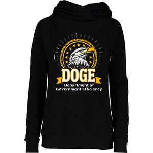 Department Of Government Efficiency Funny Trump 2024 Doge Womens Funnel Neck Pullover Hood