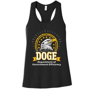 Department Of Government Efficiency Funny Trump 2024 Doge Women's Racerback Tank