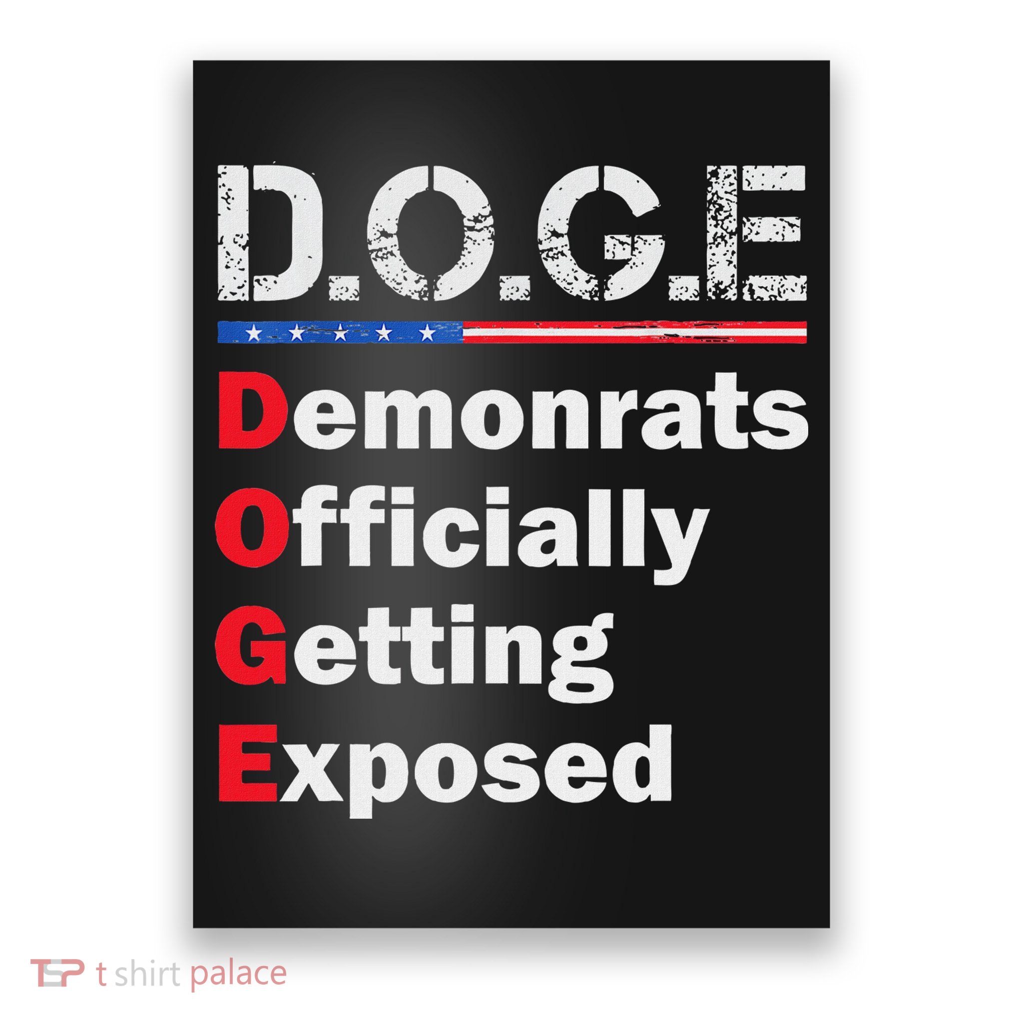 Democrat Officially Getting Exposed Trump 2025 Poster