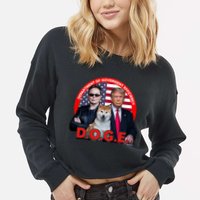 Department Of Government Efficiency D.O.G.E Doge Cropped Pullover Crew