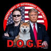 Department Of Government Efficiency D.O.G.E Doge Cropped Pullover Crew