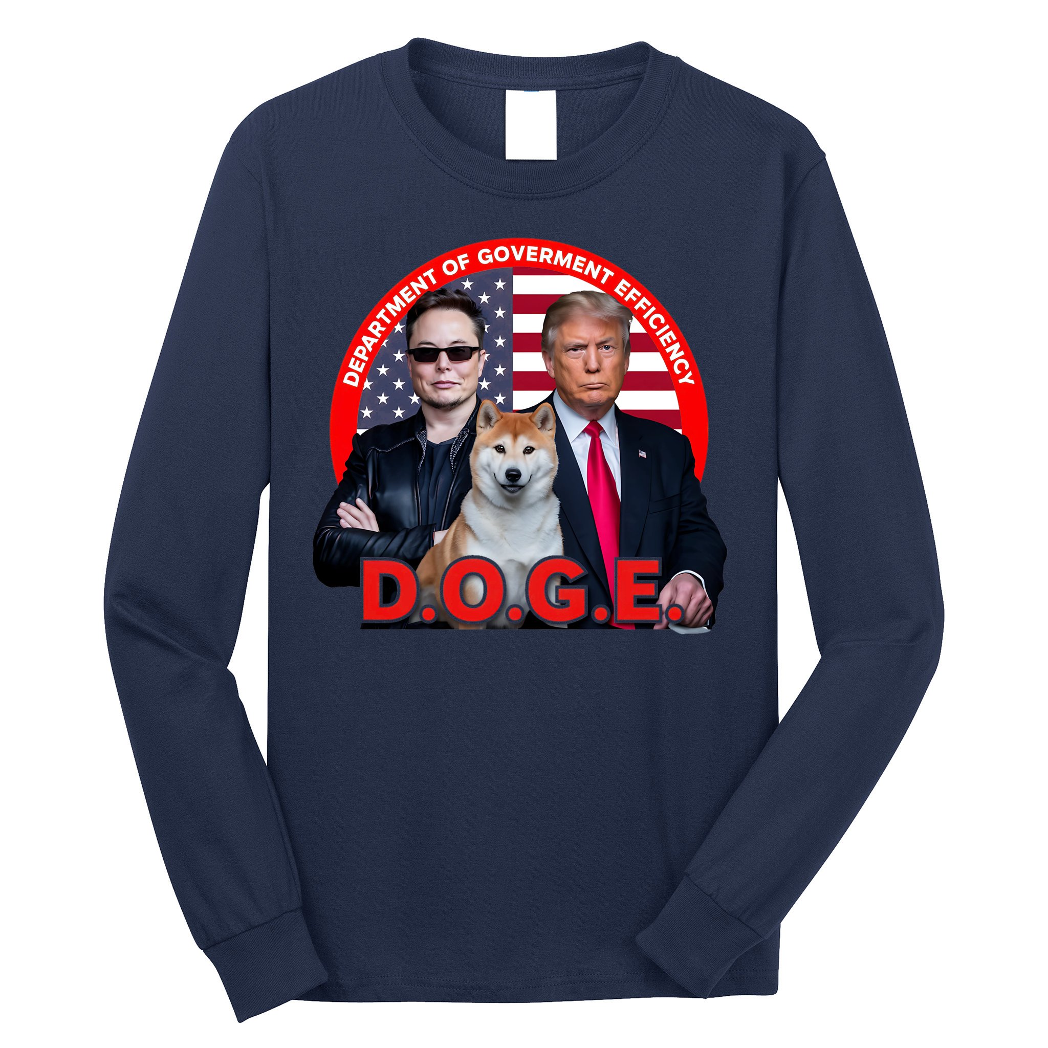 Department Of Government Efficiency D.O.G.E Doge Long Sleeve Shirt