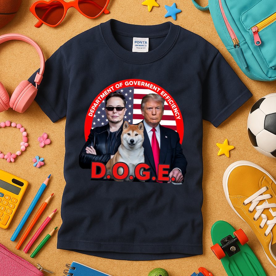 Department Of Government Efficiency D.O.G.E Doge Kids T-Shirt
