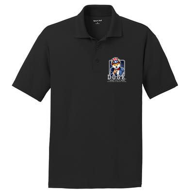 Department Of Government Efficiency Doge Uncle Sam Dog PosiCharge RacerMesh Polo