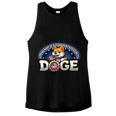 Department Of Government Efficiency Doge Ladies PosiCharge Tri-Blend Wicking Tank