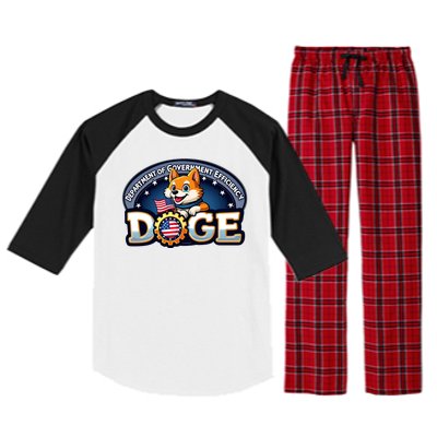 Department Of Government Efficiency Doge Raglan Sleeve Pajama Set