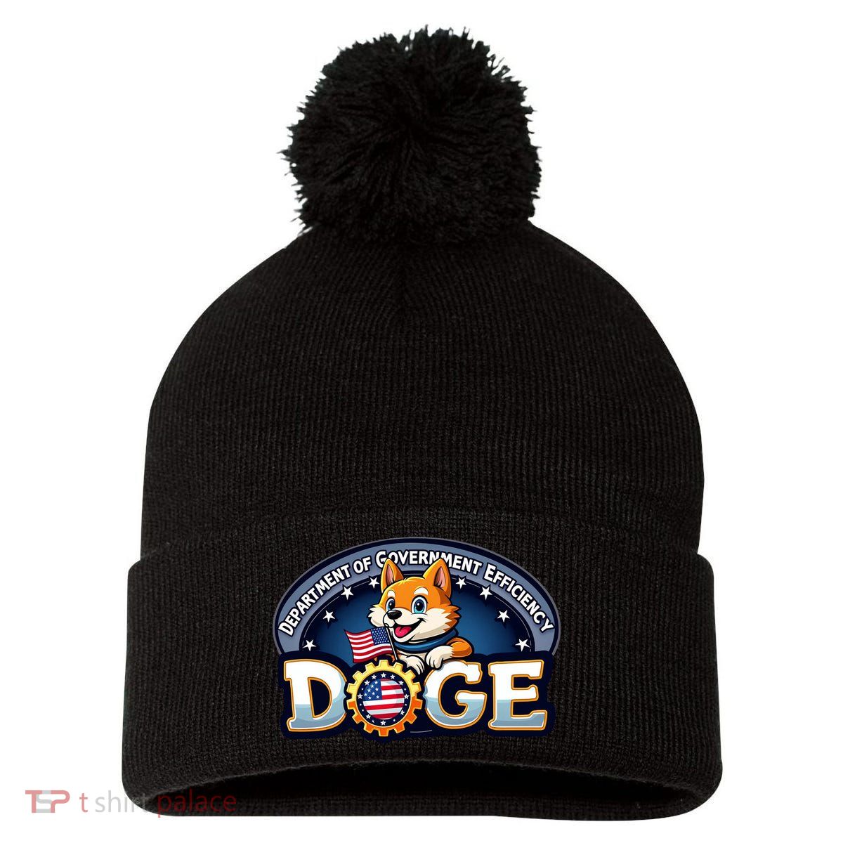 Department Of Government Efficiency Doge Pom Pom 12in Knit Beanie