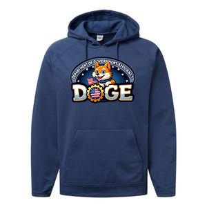 Department Of Government Efficiency Doge Performance Fleece Hoodie