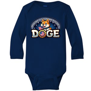 Department Of Government Efficiency Doge Baby Long Sleeve Bodysuit