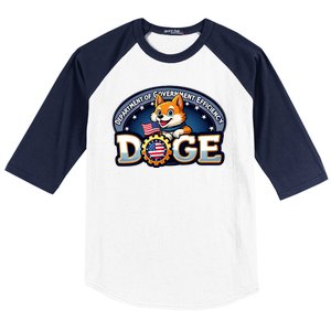 Department Of Government Efficiency Doge Baseball Sleeve Shirt