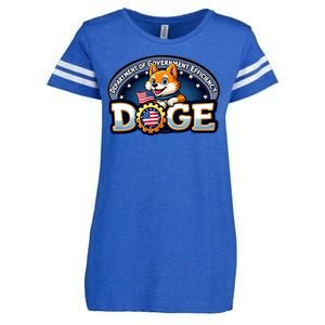 Department Of Government Efficiency Doge Enza Ladies Jersey Football T-Shirt