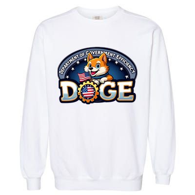 Department Of Government Efficiency Doge Garment-Dyed Sweatshirt