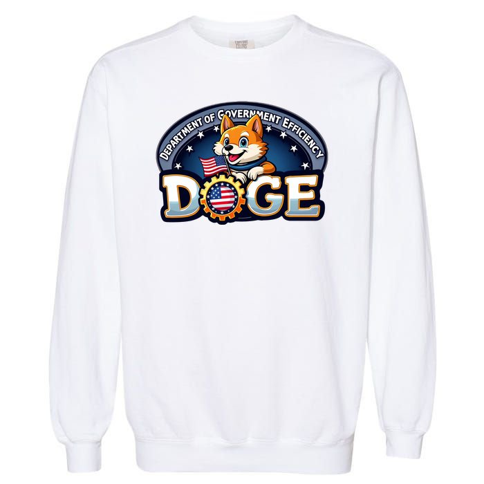 Department Of Government Efficiency Doge Garment-Dyed Sweatshirt