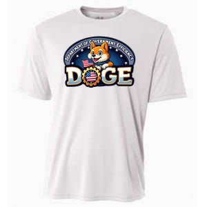 Department Of Government Efficiency Doge Cooling Performance Crew T-Shirt