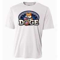 Department Of Government Efficiency Doge Cooling Performance Crew T-Shirt