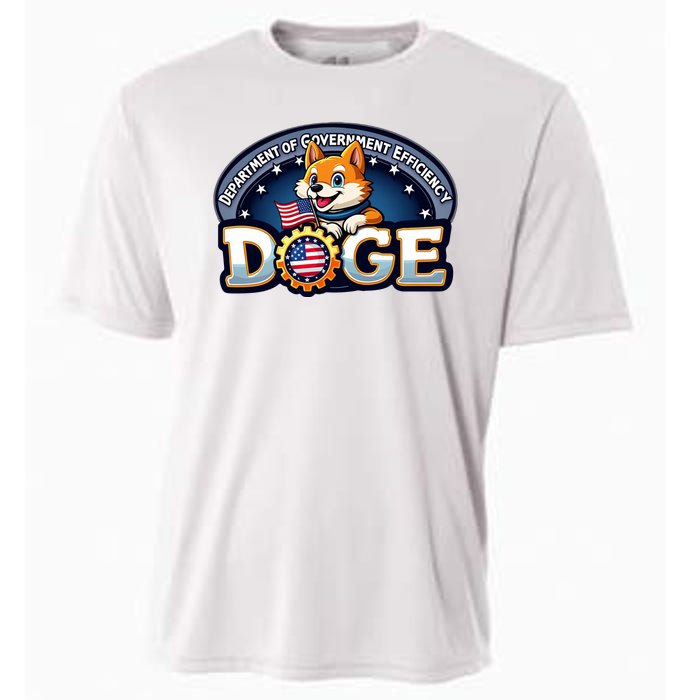 Department Of Government Efficiency Doge Cooling Performance Crew T-Shirt