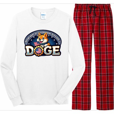 Department Of Government Efficiency Doge Long Sleeve Pajama Set