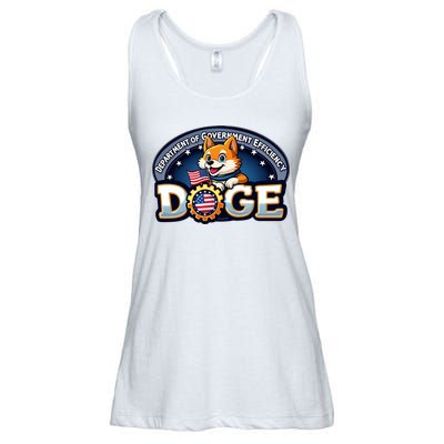 Department Of Government Efficiency Doge Ladies Essential Flowy Tank