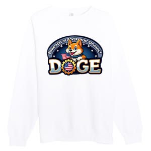 Department Of Government Efficiency Doge Premium Crewneck Sweatshirt