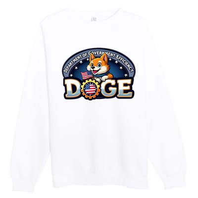 Department Of Government Efficiency Doge Premium Crewneck Sweatshirt