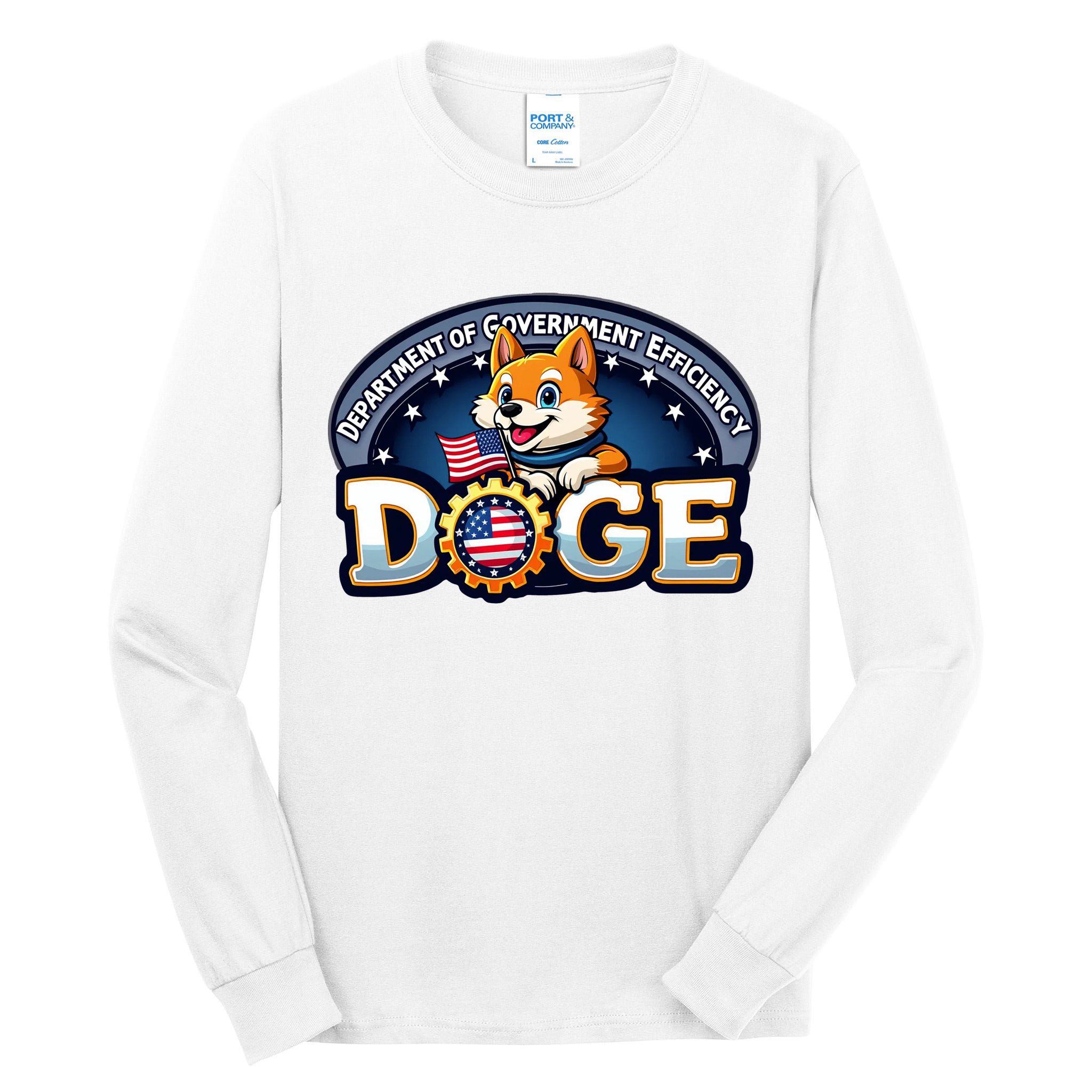 Department Of Government Efficiency Doge Tall Long Sleeve T-Shirt