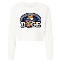 Department Of Government Efficiency Doge Cropped Pullover Crew