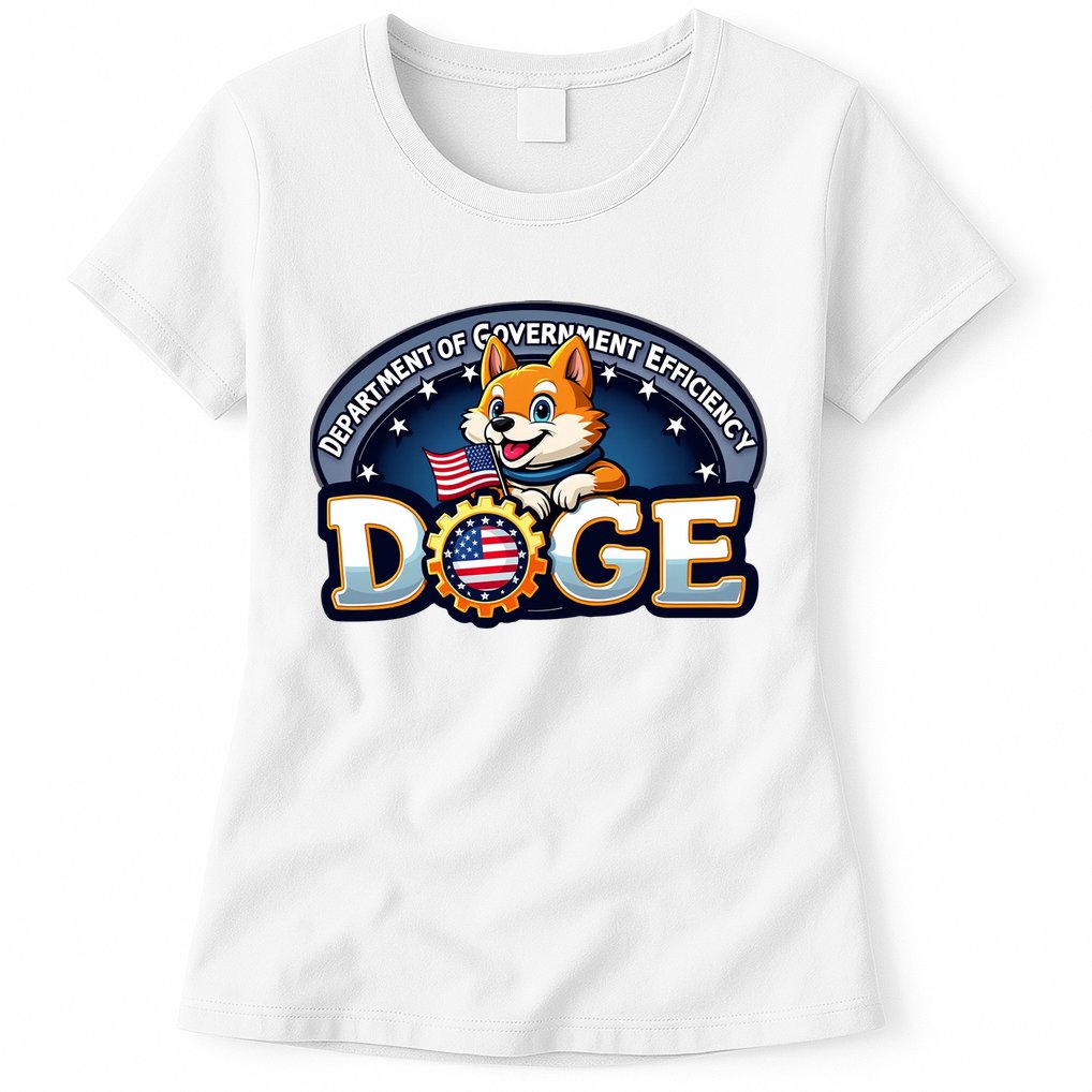 Department Of Government Efficiency Doge Womens T-Shirt