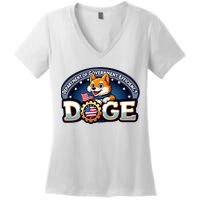 Department Of Government Efficiency Doge Women's V-Neck T-Shirt