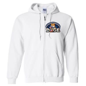 Department Of Government Efficiency Doge Full Zip Hoodie